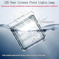 Kit 2 Luzes de Placa LED 6000K Branca para Toyota Tacoma (2016-2023) e Tundra (2014-2021) - Brilho Superior e Instalação Plug & Play - imagem 5