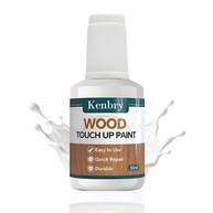 Caneta de retoque de madeira - Caneta de retoque branca de 30 ml para acabamento de madeira, tintas de secagem rápida para arranhões, lascas e manchas em móveis, armários, portas, mesas e cômodas - imagem 1