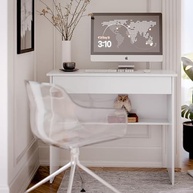 Escrivaninha Office com Gaveta Branca – Design Moderno para Home Office - imagem 2