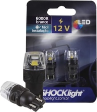 Kit 2 Lâmpadas LED T10 Pingão 12V 6000K Branca - Freio e Farol - imagem 2