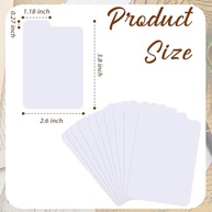 Dividers Card Trading - Separadores de Cartas Plásticas Brancas para Organização de Cartas de Esportes, Jogos e Negócios - 50 Peças - imagem 4