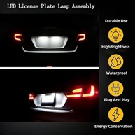 Luzes de Placa LED Brancas 6000K - Compatíveis Fiat 500, Jeep, Dodge e Mais | Sem Erros - imagem 5