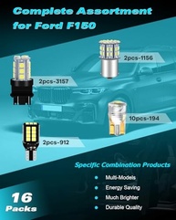 Kit 16 Lâmpadas LED Brancas Alopee para Ford F-150 (1988-1997) - Interior e Exterior - imagem 5
