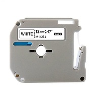 KIT COM 6 FITAS BRANCAS ROTULADOR BROTHER COMPATÍVEL Mk231 M231 Mk 231 - imagem 3