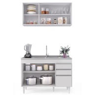 Cozinha Completa: Armário e Balcão 120cm Branco - imagem 2