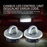 Kit 2 Luzes LED Placa Bestview para Ford F-150/F-250/F-350/Ranger/Explorer - Brilho 6500K Branco Puro - imagem 4