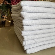 Kit 10 Panos de Chão Branco 40x65 cm – Algodão Grosso, Alta Absorção, Ideal para Limpeza Pesada e Superfícies Delicadas - imagem 4
