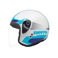 Capacete Aberto Bieffe Allegro Extent Branco com Óculos Integrado - Estilo e Segurança para Sua Moto - imagem 4