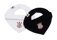Kit Babador Bandana Corinthians Preto e Branco - Oficial Torcedor - imagem 1