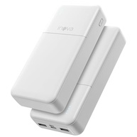 Power Bank 20000mAh: Carregador Portátil Rápido USB-C 20W, LED, Branco - imagem 2