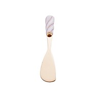 Conjunto de 4 Espátulas Wolff Aço Inox Dourado com Cabo Branco - imagem 2