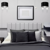 Cabeceira Cama Box Queen 8 Módulos Estofada Modular Branco - Design Moderno e Conforto Total - imagem 1