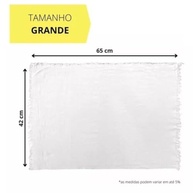 Kit 10 Panos de Chão Branco 40x65 cm - Absorção Máxima, Algodão Grosso, Ideal para Limpeza Pesada - imagem 4