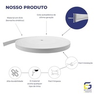 Moldura Roda Teto Eva Autocolante E23 3,5cmx1cm 10 Metros Branco - Decore com Facilidade e Estilo - imagem 3