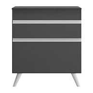 Balcão de Cozinha Moderno para Cooktop 70cm com 1 Porta e 1 Gaveta - Design Veneza Preto e Branco - imagem 5