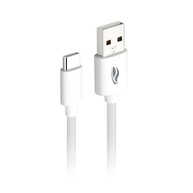 Cabo USB-C C3Plus 2 Metros Branco: Carregamento Rápido e Transferência de Dados Segura - imagem 2