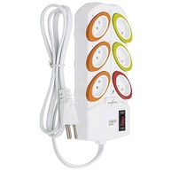 Filtro de Linha Bloqueador Standby Daneva 6 Tomadas 10A 2P+T Branco 1,3m - imagem 3