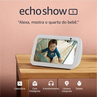 Echo Show 5 (2ª Geração) - Smart Display com Alexa e Som Potente | Branco - imagem 1