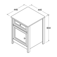 Mesa de Cabeceira Ditália: Elegância em Branco - imagem 2