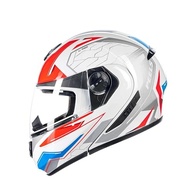 Capacete Peels U-RB2 Ocean Escamoteável: Segurança e Estilo Azul e Branco Brilhante - imagem 4