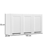 Armário Aéreo Cozinha 105cm Itatiaia Florença Branco - imagem 2