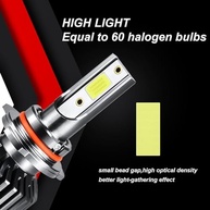 Lâmpadas Neblina LED H8/H11 para Jeep Compass 2014-2018: 500% Mais Brilho, Branco Frio, Plug & Play, IP68 - imagem 4