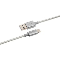 Cabo USB-C em nylon 1,5 m EUAC 15NB Branco Intelbras - imagem 4