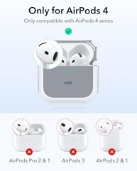 ESR Orbit: Capa MagSafe para AirPods 4ª Geração (2024) USB-C - Proteção Híbrida e Estilo Branco - imagem 3