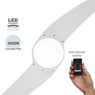 Ventilador de Teto Spirit Neevo2 Branco com Controle Remoto - Design Moderno e Iluminação LED - imagem 3