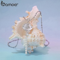Colar Sereia Bamoer: Elegância Coreana em Ouro Branco - imagem 2