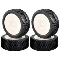 Conjunto 4 Pneus Off-Road 17mm Branco para Escala 1/7, 1/8, 1/10: Tração e Durabilidade Superior - imagem 2