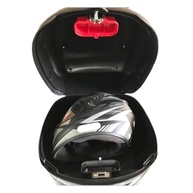 Baú Para Moto 41L Original: Segurança e Estilo para Sua Jornada | Branco - imagem 5