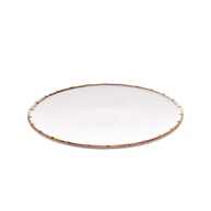 WOLFF Prato Raso em Melamina Bambu Branco 27cm - Elegância e Durabilidade para sua Mesa - imagem 1
