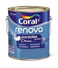 Renova Paredes & Tetos Fosco Branco 3,2L - Coral: Tinta Prática e de Alta Cobertura - imagem 2
