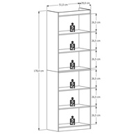 Organizador Livreiro Moderno para Sala e Escritório - Design Gold Branco - imagem 3