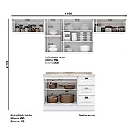 Cozinha Americana 5 Peças: Seu Sonho Branco! - imagem 2