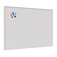 Quadro Branco Aço Magnético com Moldura Fit Branco STALO 40x30 - Superfície Premium para Escrever e Organizar - imagem 1