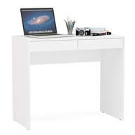 Escrivaninha Tijuca com 2 Gavetas Branco Politorno – Moderna, Funcional e Elegante - imagem 1