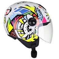 Capacete Peels Freeway King Aberto Moto - Branco/Color Tamanho 62 | Estilo e Segurança - imagem 4