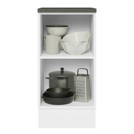 Balcão de Cozinha 40cm: MDF, Branco/Rustic - imagem 2