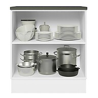 Balcão de Cozinha 70cm: MDF, Branco/Rustic - imagem 2