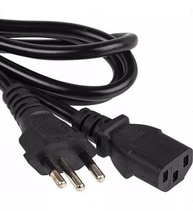 Cabo de Força Tripolar 1,5m Padrão Brasileiro - Energia Segura para seu PC, Monitor e Eletrodomésticos - imagem 4