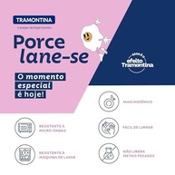 Kit Pratos Tramontina Groovy Breakfast em Porcelana Decorada 4 Peças - Estilo Moderno para Café da Manhã - imagem 3