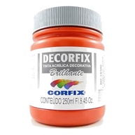 Tinta Decorfix Brilhante 313 Vermelho Fogo 250ml - Secagem Rápida e Alta Cobertura - imagem 2