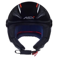 Capacete Aberto ASX City Air Moto Preto Brilhante - Segurança e Estilo para Seu Dia a Dia (Tamanho 54/XS) - imagem 4
