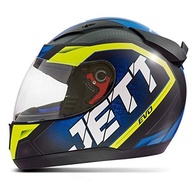 Capacete Fechado Pro Tork Jett Evo Line Azul/Amarelo Brilhante - Segurança e Estilo para Você! - imagem 1