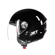 Capacete Moto Aberto Fly New Jet Preto Brilhante: Estilo e Segurança para Sua Pilotagem - imagem 3