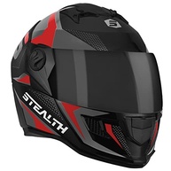 Capacete Pro Tork Stealth Concept Cinza/Vermelho Brilhante - Viseira Fumê - Tam. 60 - imagem 5