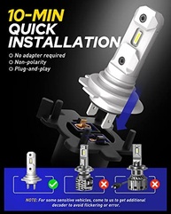 AUTOONE Lâmpada H7 Super Brilhante 6500K - Iluminação Branca 1:1 Halogênio - imagem 5