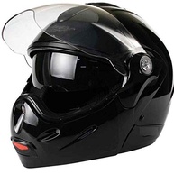 Capacete Mixs MX Captiva Robocop Escamoteável com Viseira Solar Dupla - Preto Brilhante 58 - imagem 5